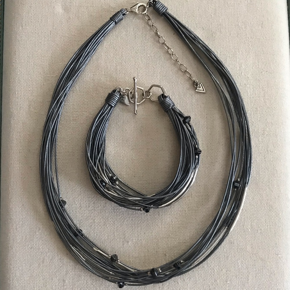 ❤️ Silpada Leather Necklace & Bracelet